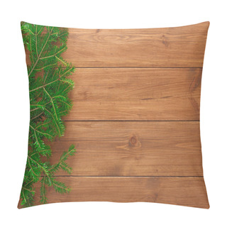 Personality  Xmas Three Branches Board Background Pillow Covers