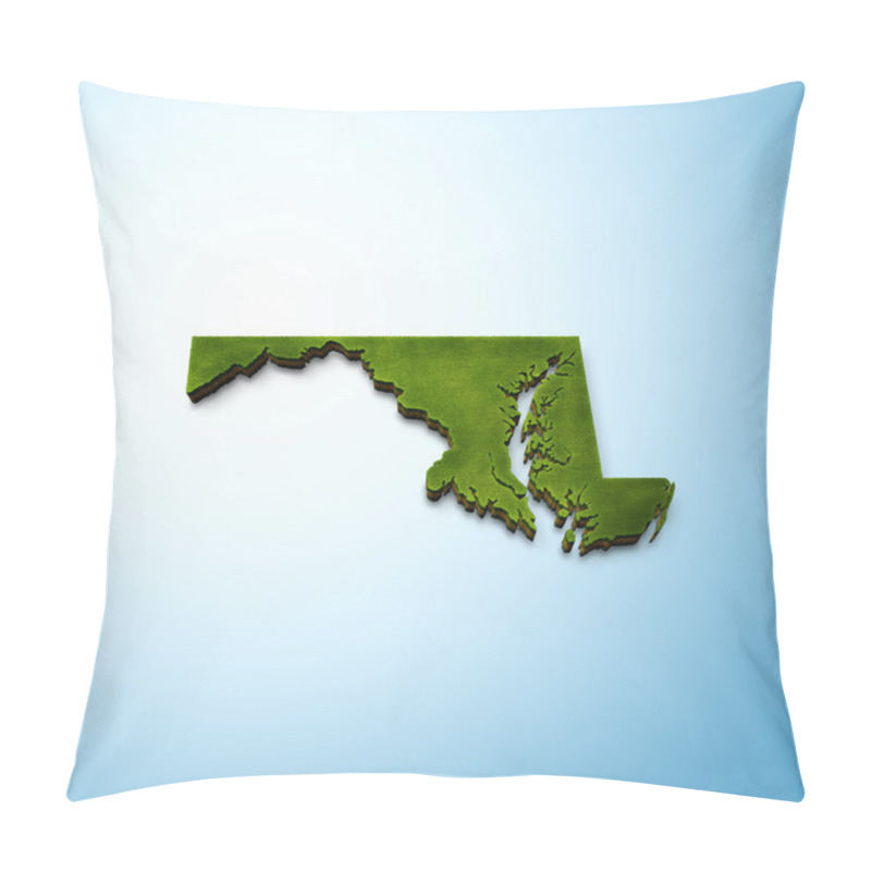 Personality  Maryland Map Pillow Covers