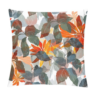Personality  Meadow Flowers And Leaves Pillow Covers
