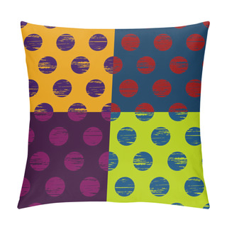 Personality  Set Of Circle Seamless Background Pillow Covers