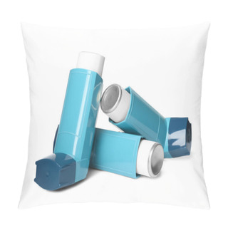 Personality  Blue Asthma Inhalers Pillow Covers