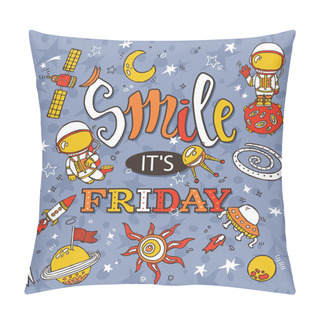 Personality  Smile It's Friday. Pillow Covers