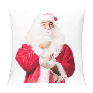 Personality  Santa Claus With Sandy Clock Pillow Covers