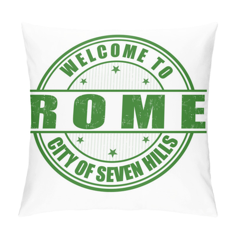 Personality  Welcome To Rome Stamp Pillow Covers