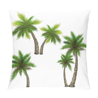 Personality  Set Of Palm Trees Pillow Covers