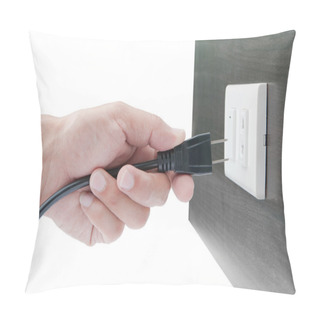 Personality  Hand Unplug Or Plugged Pillow Covers