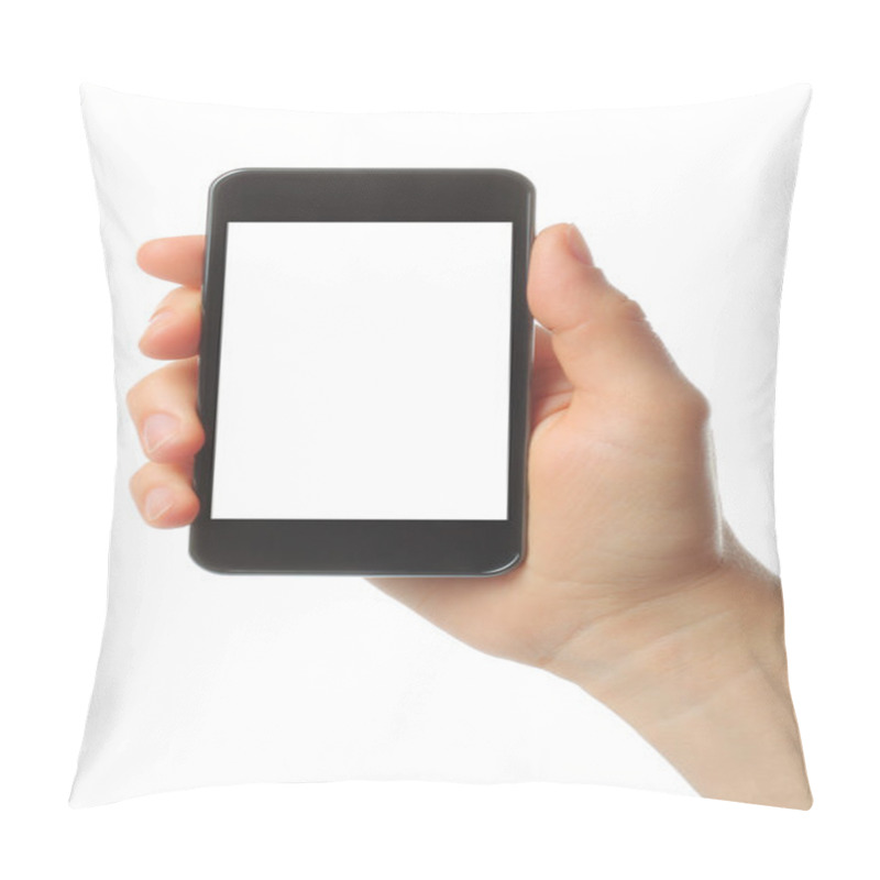 Personality  Hand holding smart phone pillow covers