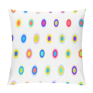 Personality  Beautiful Colorful Polka Dotted Pattern Background Vector  Pillow Covers
