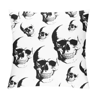 Personality  Skull Seamless Background Pillow Covers