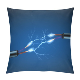 Personality  Electric Cord With Electricity Sparkls Pillow Covers