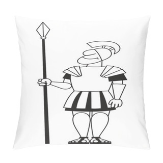 Personality  Ancient Pikeman With A Spear Pillow Covers