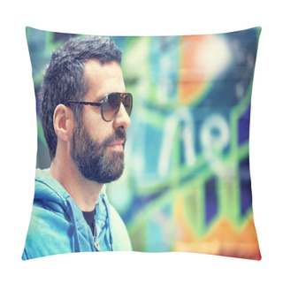 Personality  Stylish Guy Portrait Pillow Covers