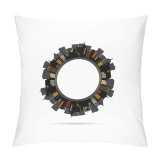 Personality  Abstract City Illustration Pillow Covers