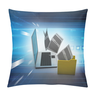 Personality  Data Transferring Concept Pillow Covers