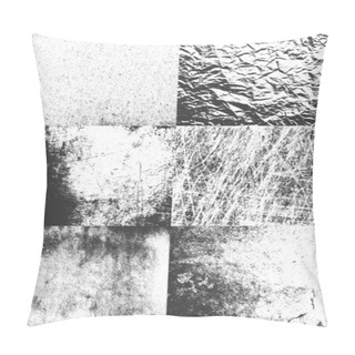 Personality  Set Of Vector Texture Of The Old Papers Pillow Covers