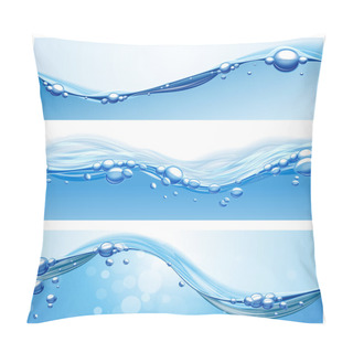 Personality  Waves Water Banners Pillow Covers