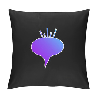 Personality  Beetroot Blue Gradient Vector Icon Pillow Covers