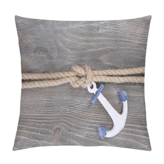 Personality  Marine Knot On Wood Pillow Covers