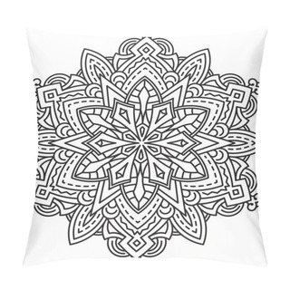 Personality  Black Round Lace Design Pillow Covers