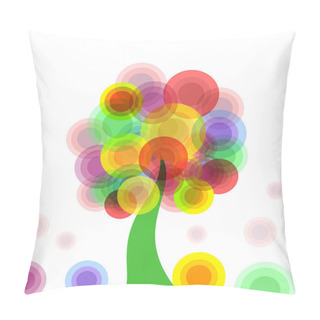 Personality  Abstract Colorful Tree Pillow Covers