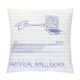 Personality  Concept Of Artificial Intelligence Pillow Covers