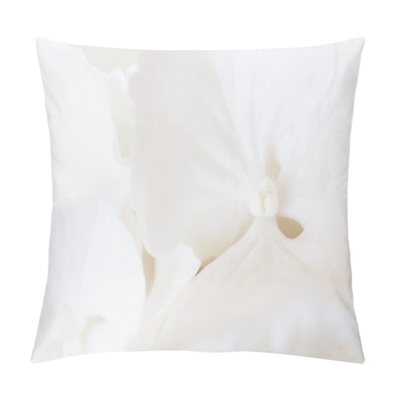 Personality  White Hydrangea Blossom Pillow Covers