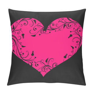 Personality  Abstract Floral Heart. Love Concept Pillow Covers