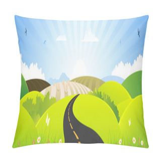 Personality  Summer And Spring Season Horizontal Banner Pillow Covers