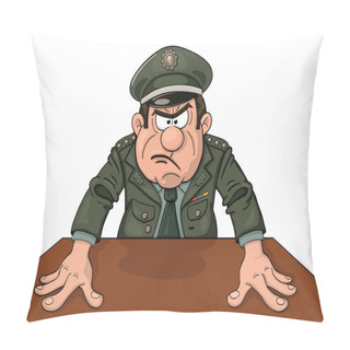 Personality  Angry Military General Pillow Covers