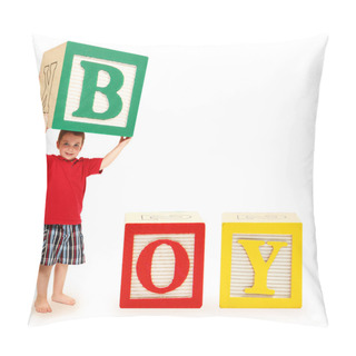 Personality  Alphabet Blocks BOY Pillow Covers