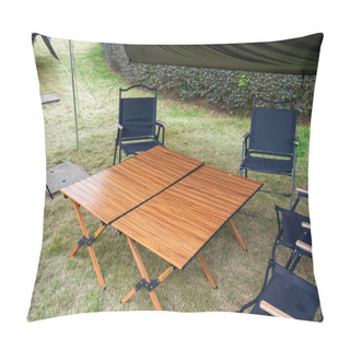 Personality  Leisure Tables And Chairs For Outdoor Camping Pillow Covers
