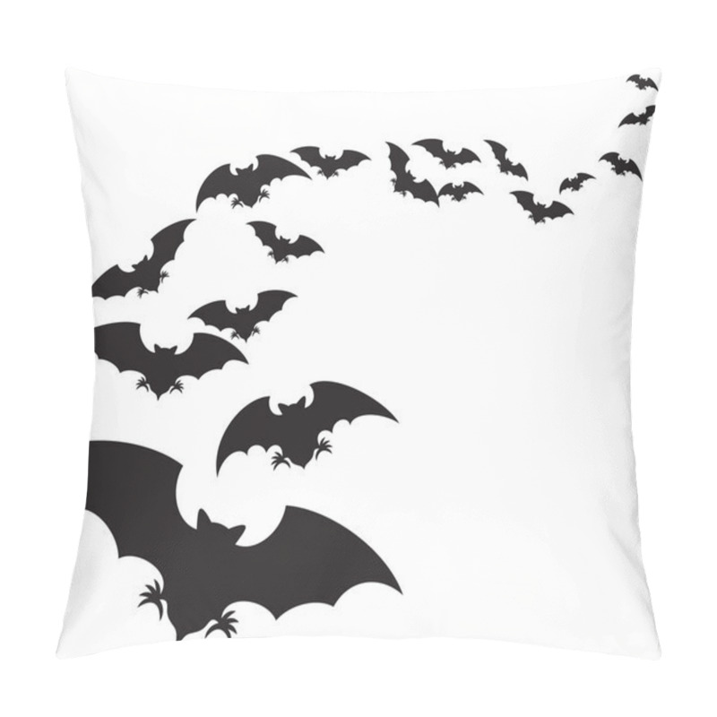 Personality  set of bats flying pillow covers