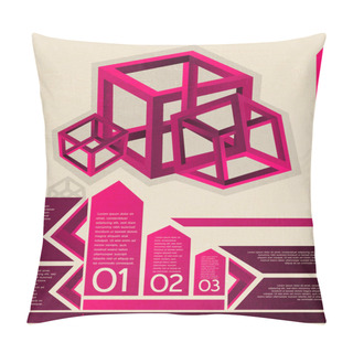 Personality  Grungy Retro Background. Vector Illustration Pillow Covers