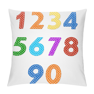 Personality  Numbers Quilt And Old Fashioned Baby Blanket Design Pillow Covers