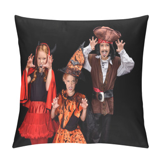 Personality  Children In Halloween Costumes  Pillow Covers