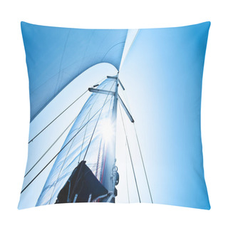Personality  Sail Over Blue Sky Pillow Covers