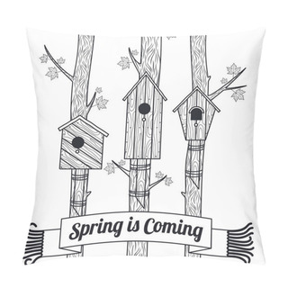 Personality  Spring Vector Card Pillow Covers