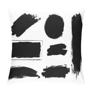 Personality  Set Of Ink Strokes Pillow Covers