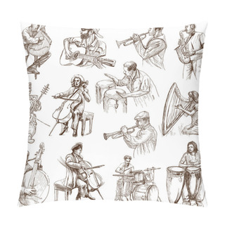 Personality  Musicians No. 2 Pillow Covers