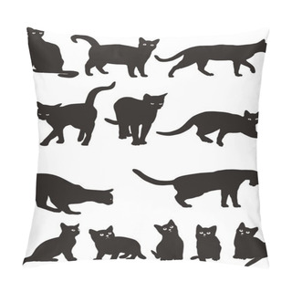 Personality  Cats Vector Pillow Covers
