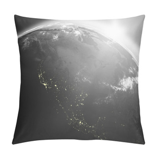 Personality  Sunrise Over North America Pillow Covers