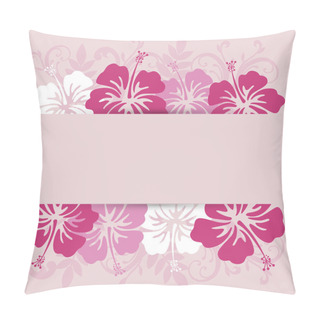 Personality  Hibiscuses Background Frame Pillow Covers