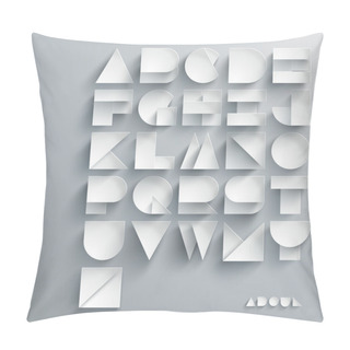 Personality  Paper Graphic Alphabet Set Pillow Covers