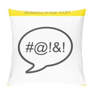 Personality  Dirty Language Linear Icon Pillow Covers