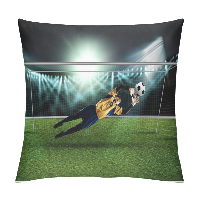 Personality  Goalkeeper In Gate Jumping Pillow Covers