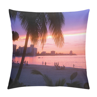 Personality  Isla Verde Puerto Rico Sunset Pillow Covers