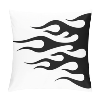 Personality  Vector Flame Silhouette For Motorcycle And Car Decoration. Ideal For Decal, Sticker Airbrush Stencil And Tattoo Too. Pillow Covers