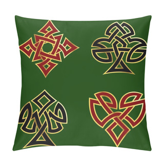 Personality  Knotwork Card Suits Pillow Covers