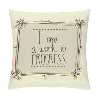 Personality  Vintage Typographic Background Pillow Covers