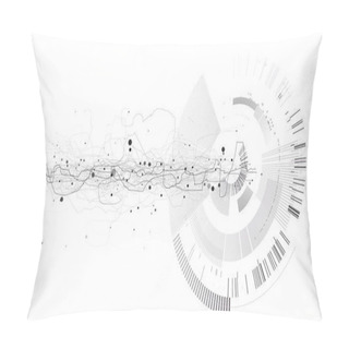 Personality  Abstract Tech Design Background. Pillow Covers